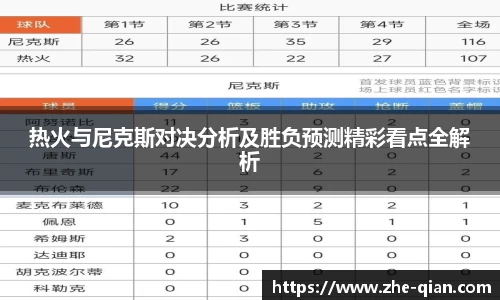 热火与尼克斯对决分析及胜负预测精彩看点全解析